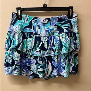 Lilly Pulitzer Luxletic Skirt in Blue and Pink